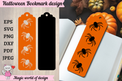 Halloween Spider Bookmark SVG, Paper Cut Files Product Image 1