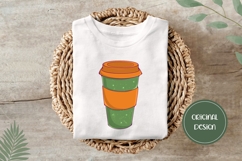 Hand Drawn Fall Illustration, Cartoon Coffee mug PNG Product Image 3