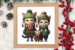 Christmas Family Animals Clipart, Christmas Family Product Image 3