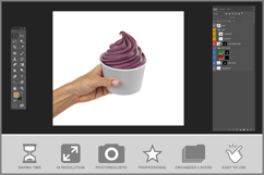 Hand Holding an Acai Bowl Mockup Product Image 3