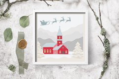 Christmas layered paper cut / christmas paper cutting svg Product Image 3
