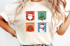 Christmas Squares Sublimation, Christmas Png Product Image 2