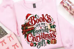 Books Are My Favorite Christmas Gift, Book Lover Holiday Product Image 4