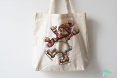 Whimsical Christmas Snowmans Clipart Product Image 3