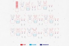 Easter Bunny Egg Holder Ornament Svg,Easter Bunny Egg Holder Product Image 2