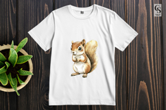 Watercolor Squirrel Forest Animal Clipart Sublimation PNG Product Image 3