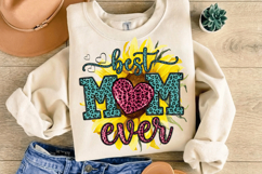 Best mom ever sunflower PNG sublimation | Mother's Day PNG T Product Image 10