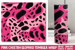Pink Cheetah Leopard Tumbler Wraps Product Image 1