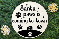 Santa paws is coming to town SVG, Christmas Dog SVG Product Image 3