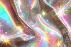 Holographic Rainbow Foil Texture with Sparkle Highlights Product Image 1