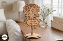 Mother's Day Flowers SVG Bundle | Glowforge | Laser Cut Product Image 3