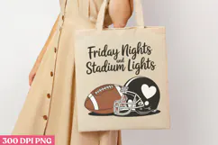 Friday Nights Stadium PNG, America Football Sublimation PNG Product Image 1