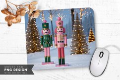 Modern Pink Nutcracker Wonderland Mouse Pad PNG Product Image 1