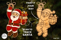 Santa Trackers Ornament Bundle | Glowforge | Laser Cut Product Image 3