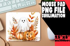 Watercolor Mouse Pad Halloween Sublimation PNG Product Image 1