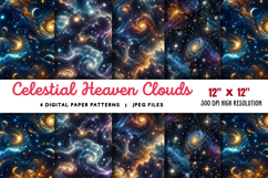 Celestial Heaven Clouds Glow Light JPG Product Image 1