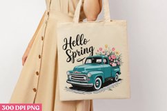 Hello Spring PNG, Hello Spring Sublimation PNG Product Image 3