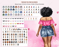 Curvy Couple Clipart Portrait Creator Product Image 3