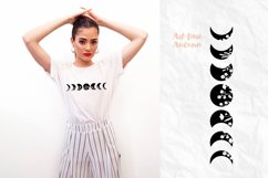 Moon phases svg, Celestial svg File, Floral moon svg Product Image 3