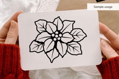 Hand Drawn Poinsettia SVG Product Image 3