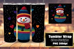Creative 20oz Tumbler Template , Snowman Product Image 1