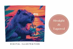 Capybara Tumbler Wrap, Funny Animals Tumbler Sublimation Product Image 3