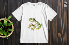 Cute Baby Frog Watercolor Clipart Sublimation PNG Product Image 2