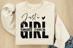 Just a Small Town Girl SVG Product Image 1