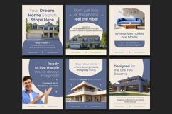 Beige Slate Blue Real Estate - Instagram Post Product Image 3