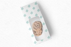 Cute teal watercolor papers with symmetrical pattern Product Image 3