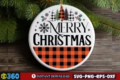 Merry christmas SVG, Christmas SVG, Christmas Porch Sign SVG Product Image 3
