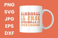 Orange Kindness Is Free Sprinkle It Everywhere Mental SVG Product Image 3