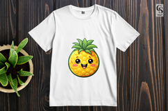 Cute Pineapple Fruit Characters Clipart Sublimation PNG Product Image 3