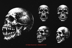 10 Bundle Dark Art Skull Fangs Demon Devil Hell Skeleton Product Image 5