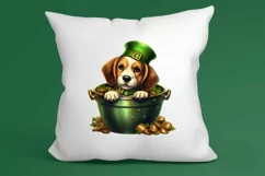 St Patricks Day Dog with Gold Coin Clipart, St Patricks Day Product Image 3