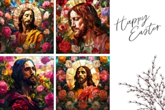Christian Pillow Template, Floral Easter Pillowcase Product Image 3