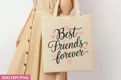 Best Friends Forever PNG, Friendship Sublimation PNG Product Image 1
