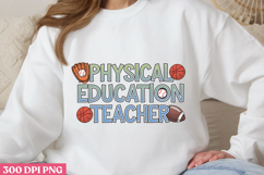 PHYSICAL EDUCATION PNG, Teacher Sublimation Bundle PNG Product Image 1