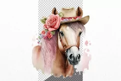 Hors clipart, Farm animals clipart, Watercolor Product Image 3
