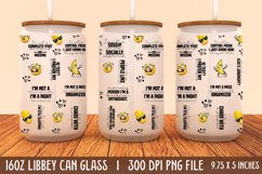 Funny Quotes 16oz Can Glass Wrap, Funny Quotes Can Glass Product Image 1