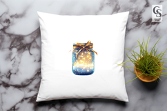 Winter Light Jar Clipart Sublimation PNG Product Image 3