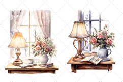 Cozy Winter Study watercolor Clipart Bundle | Winter Study Product Image 3