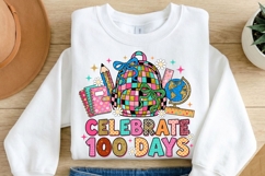 Celebrate 100 Days PNG, 100 Days of School PNG, 100th Day Sc Product Image 1