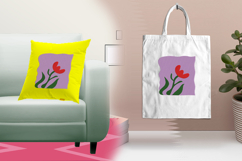 Minimalist Red Tulip Floral Embroidery Design File Product Image 3