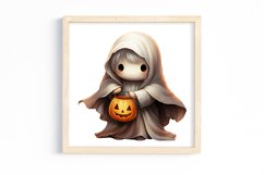 Watercolor Cute Ghosts Clipart Product Image 3