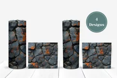 Abstract Tumbler Sublimation Designs, Rock Tumbler Wrap Product Image 3