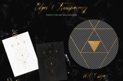 Gold Sacred Geometry Totems Clipart, Tattoo Design Clipart Product Image 2