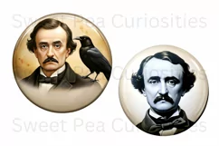Edgar Allan Poe, Ephemera, PNG, Flower, Clipart Product Image 3