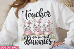 Teacher of the sweetest bunnies PNG, Retro Teacher Easter S Product Image 1