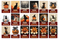 Cartoon Halloween Greeting Card Bundle, Halloween Bundle Product Image 3